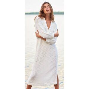 Free People Beach Pacific Maxi Ivory Size Large Rib Knit Boho
